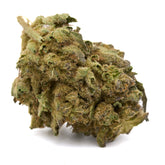 Dense Lemon Cherry Gelato THCa Flower Full-Term with trichomes and green-brown hues